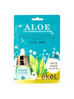 Маска для лица тканевая EKEL ALOE 25г