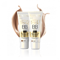 EVELINE Тональный крем ВВ SATIN TOUCH 8в1 №002 BEIGE многофункционый с увлажняющей сывороткой 30мл 