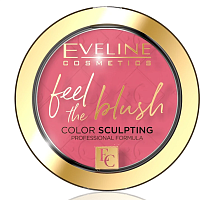 EVELINE Румяна для лица FEEL THE BLUSH 03-ORCHID