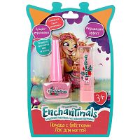 Милая леди Enchantimals Набор (лак "Розовый" + помада с блестками "Розовая")