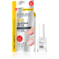 EVELINE Лак для ногтей 8в1 SILVER SHINE Nail Максимальное восстановление 12 мл